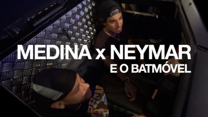 El batimovil y olas artificiales, un día con Gabriel Medina y Neymar
