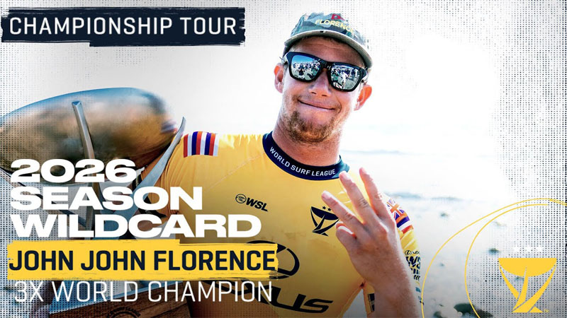 John John Florence confirma su regreso al Championship Tour en 2026 